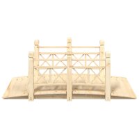 vidaXL Gartenbr&uuml;cke mit Gel&auml;nder 150x67x56 cm Massivholz Fichte