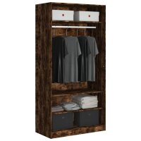 vidaXL Kleiderschrank R&auml;uchereiche 100x50x200 cm Holzwerkstoff