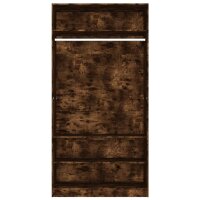 vidaXL Kleiderschrank R&auml;uchereiche 100x50x200 cm Holzwerkstoff