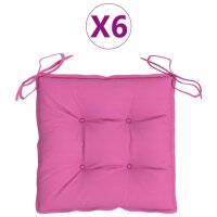 vidaXL Stuhlkissen 6 Stk. Rosa 50x50x7 cm Oxford-Gewebe