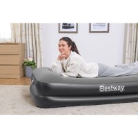 Bestway Luftbett mit Integrierter Luftpumpe Beflockt 191x97x46 cm