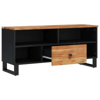 vidaXL TV-Schrank 100x33x46 cm Massivholz Akazie & Holzwerkstoff