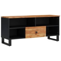 vidaXL TV-Schrank 100x33x46 cm Massivholz Akazie &...