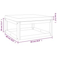 vidaXL 11-tlg. Garten-Lounge-Set mit Gr&uuml;nen Kissen Massivholz