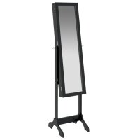 vidaXL Standspiegel Schwarz 34x37x146 cm