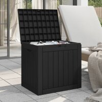 vidaXL Gartenbox Schwarz 55,5x43x53 cm Polypropylen