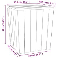 vidaXL Gartentisch mit Abnehmbarer Tischplatte Schwarz Polypropylen