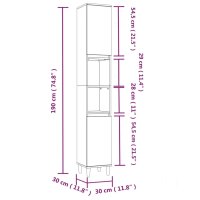 vidaXL 3-tlg. Badm&ouml;bel-Set Schwarz Holzwerkstoff