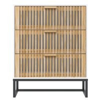 vidaXL Sideboard Wei&szlig; 60x30x75 cm Holzwerkstoff