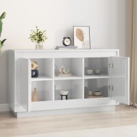 vidaXL Sideboard Hochglanz-Wei&szlig; 102x35x60 cm Holzwerkstoff