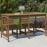 vidaXL Gartentisch Honigbraun 203,5x90x110 cm Massivholz...