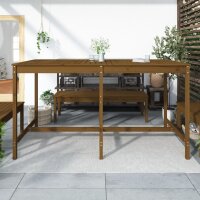 vidaXL Gartentisch Honigbraun 203,5x90x110 cm Massivholz Kiefer