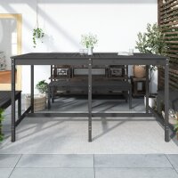 vidaXL Gartentisch Grau 203,5x90x110 cm Massivholz Kiefer