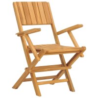 vidaXL Gartenst&uuml;hle 2 Stk. Klappbar 55x61x90 cm Massivholz Teak