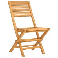 vidaXL Gartenst&uuml;hle 2 Stk. Klappbar 47x62x90 cm Massivholz Teak