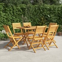 vidaXL Gartenst&uuml;hle 6 Stk. Klappbar 47x62x90 cm Massivholz Teak