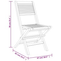 vidaXL 5-tlg. Garten-Essgruppe Massivholz Teak