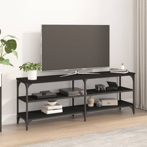 vidaXL TV-Schrank Schwarz 140x30x50 cm Holzwerkstoff