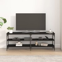 vidaXL TV-Schrank Schwarz 140x30x50 cm Holzwerkstoff