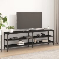 vidaXL TV-Schrank Schwarz 160x30x50 cm Holzwerkstoff