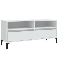 vidaXL TV-Schrank Wei&szlig; 100x34,5x44,5 cm Holzwerkstoff