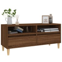 vidaXL TV-Schrank Braun Eichen-Optik 100x34,5x44,5 cm Holzwerkstoff