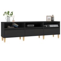 vidaXL TV-Schrank Schwarz 150x30x44,5 cm Holzwerkstoff