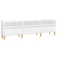 vidaXL TV-Schrank Hochglanz-Wei&szlig; 150x30x44,5 cm Holzwerkstoff