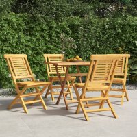 vidaXL Gartenst&uuml;hle 4 Stk. Klappbar 47x63x90 cm Massivholz Teak