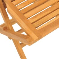 vidaXL Gartenst&uuml;hle 8 Stk. Klappbar 47x63x90 cm Massivholz Teak