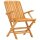 vidaXL Gartenstühle 4 Stk. Klappbar 61x67x90 cm Massivholz Teak