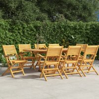 vidaXL Gartenst&uuml;hle 8 Stk. Klappbar 55x62x90 cm Massivholz Teak