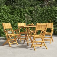 vidaXL Gartenst&uuml;hle 4 Stk. Klappbar 55x61x90 cm Massivholz Teak