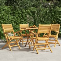 vidaXL Gartenst&uuml;hle 4 Stk. Klappbar 55x62x90 cm Massivholz Teak