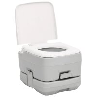 vidaXL Tragbare Campingtoilette mit Waschbecken