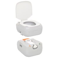 vidaXL Tragbare Campingtoilette mit Waschbecken