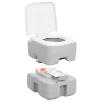 vidaXL Tragbare Campingtoilette mit Waschbecken