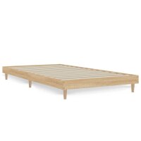 vidaXL Bettgestell Sonoma-Eiche 90x190 cm Holzwerkstoff