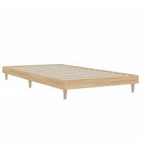 vidaXL Bettgestell Sonoma-Eiche 90x190 cm Holzwerkstoff