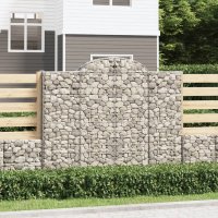 vidaXL Gabionen mit Hochbogen 25Stk. 200x50x160/180cm...