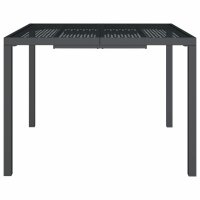 vidaXL Gartentisch Anthrazit 100x100x72 cm Stahl