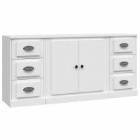 vidaXL Sideboards 3 Stk. Weiß Holzwerkstoff