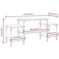 vidaXL TV-Schrank R&auml;uchereiche 117x35x52 cm Holzwerkstoff