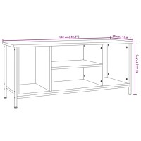 vidaXL TV-Schrank Braun Eichen-Optik 102x35x45 cm Holzwerkstoff