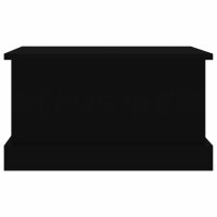 vidaXL Truhe Schwarz 50x30x28 cm Holzwerkstoff