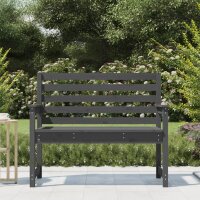 vidaXL Gartenbank Grau 109x48x91,5 cm Massivholz Kiefer