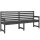 vidaXL Gartenbank Grau 203,5x48x91,5 cm Massivholz Kiefer