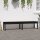 vidaXL Gartenbank 2-Sitzer Schwarz 203,5x44x45 cm Massivholz Kiefer