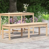 vidaXL Gartenbank 2-Sitzer 159,5x44x45 cm Massivholz Kiefer