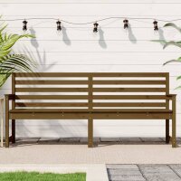 vidaXL Gartenbank Honigbraun 203,5x48x91,5 cm Massivholz Kiefer